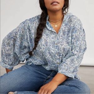 Anthropologie Pilcro Tavi button down Medium